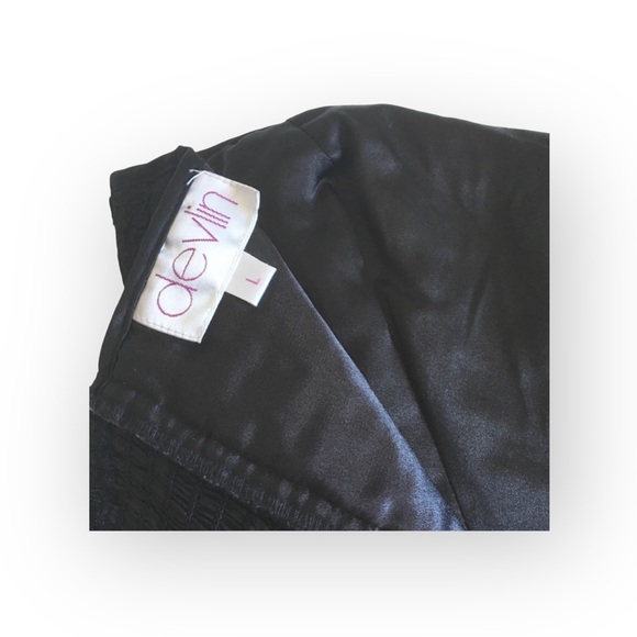 Devlin ᪥ Strapless Bustier Lace Cocktail Mini Dress ᪥ Little Black Dress ᪥ Large - Picture 12 of 16